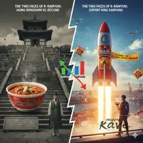 [K-ECONOMY 2] K-라면의 두 얼굴…늙어가고 있는 농심(NONGSHIM), 수출제왕 삼양(SYMYANG) 