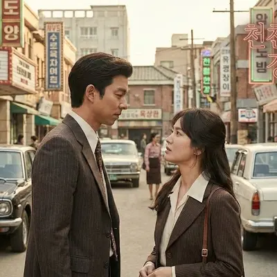 《娱乐圈 Netflix...《荣耀》的宋慧乔与《鱿鱼游戏》的孔刘：与罗喜京一起回到1960年代的旅程》