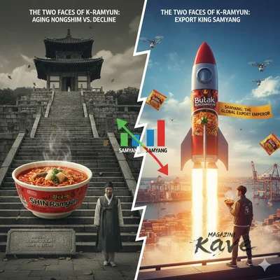 [K-ECONOMÍA 2] Las dos caras del ramen coreano... Nongshim envejece, Samyang es el rey de las exportaciones