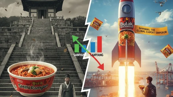 K-라면의 두 얼굴…늙어가고 있는 농심(NONGSHIM), 수출제왕 삼양(SYMYANG)